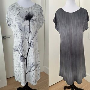 ANIMAPOP Reversible Art Print Shift Dress & Jacket Made Italy Travel Versatile